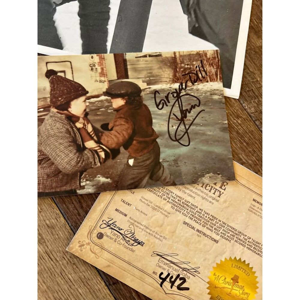 Limited edition autographed photo Grover Dill A Christmas Story Anaya COA